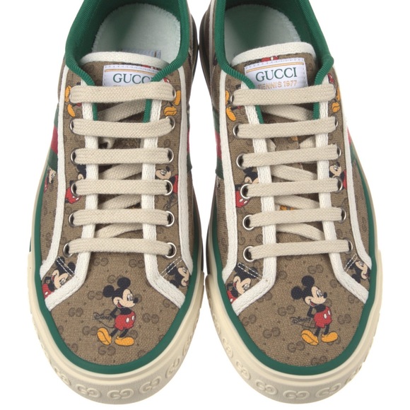 Gucci X Disney Leather Sneakers - Picture 1 of 17